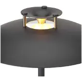 Halo Design Pöytävalaisin , himmennettävä, Musta, Olohuone, Metalli