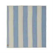 OYOY MINI Striped Quilted Blanket - Blue - 1X140X130CM