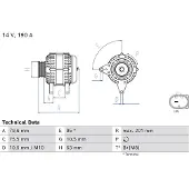 Bosch Vaihtovirtalaturi 0 986 087 180