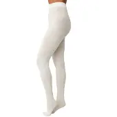 SWEDISH STOCKINGS Freja Organic Wool Tights Ivory XL