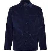 Ralph Lauren for man. 710P06671002 Functional navy corduroy overshirt (L), Casual, Cotton, Long sleeve
