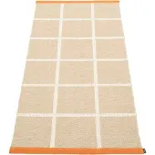 Pappelina , Kudottu Matto Criss Beige 70x150 cm
