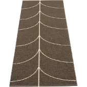 Pappelina Kudottu Matto Leif Dark Brown 70x180 cm