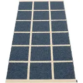 Pappelina Kudottu Matto Criss Dark Blue 70x150 cm