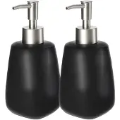 Kadax Nestemäinen geelisaippua-annostelija, musta 2 x 400 ml