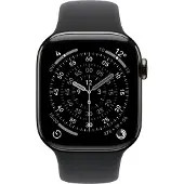 Apple Watch 42 mm Urheiluranneke M/L, Musta