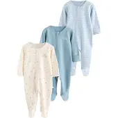 Next Yöpuku kerma / taivaansininen / vaaleansininen / offwhite