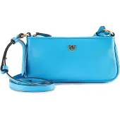 Pinko Half Moon Crossbody-laukku Nahka 23 cm Sininen