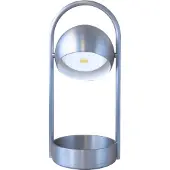 Frandsen Ball kannettava pöytälamppu Brushed Aluminium, 32 cm