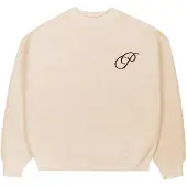 Prohibited Initial Knit Sweater - Cream - XL