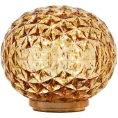 Kartell Design-pöytävalaisin Mini Planet, himmennettävä, Keltainen/oranssi, Olohuone/ruokailutila, Synteettinen materiaali, Design