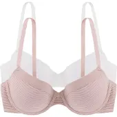Dorina Rintaliivi 'Louise' pastellinpinkki / valkoinen