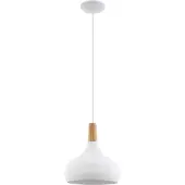 Eglo 96982 - Riippuvalaisin SABINAR 1xE27/60W/230V 280mm valkoinen