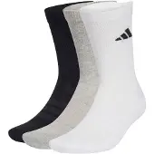 Adidas Urheilusukat 'Essentials' meleerattu harmaa / musta / valkoinen