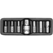 TOYA YATO KUUSIKULMAISET KÄRJET 7 kpl 4-12 mm + SOVITIN 0412