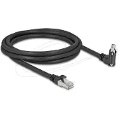 DeLOCK 80918, 2 m, Cat6, S/FTP (S-STP), RJ-45, RJ-45, Musta