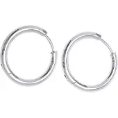 Timi Of Sweden Hollie Hoop Earrings Stainless Steel Silver 21mm