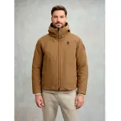 Blauer for man. 25WBLUC11351 Brown Hatch Velvet Jacket (XL), Casual, Polyester