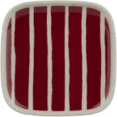 Marimekko Piccolo Plate 10X10Cm - Burgundy - 10X 10CM