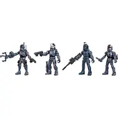Star Wars Mission Fleet Clone Commando Clash 2,5 tuuman mittakaavan toimintahahmo, 4 kpl useilla lis varusteilla, leluja lapsille 4-vuotiaille ja