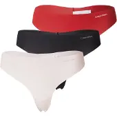 Calvin Klein Thong 3Pk - Black - S