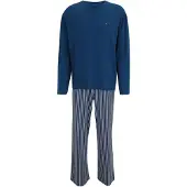 Tommy Hilfiger Ls Jersey Pj Set Print - Blue - S