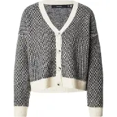Vero Moda Neuletakki 'VMFELIZE' ecru / musta