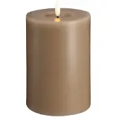 Moods & More LED pillar candle - Melted Sand - 99x150 mm
