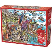 Cobble Hill Palapelit DoodleTown: Viking Village 1000 palaa, Cobble Hill