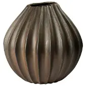 Broste Copenhagen Wide Vase Xl - Brown - Ø 40 cm