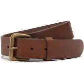 Ralph Lauren Tumbled Leather Belt - Brown - 42