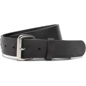 Ralph Lauren Tumbled Leather Belt - Black - 42