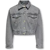 Kids Only Kogmalibu L/S Rhinestone Jacket Dnm - Grey - 146