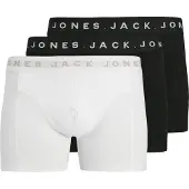 Jack & Jones Bokserishortsit 'JACBENNETT' beige / musta / valkoinen