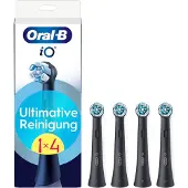 Oral-B iO Ultimate Clean -hammasharjan päät - musta - 4 kpl