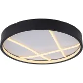 JUST LIGHT Led Mikado, himmennettävä, Musta, Olohuone/ruokailutila, Metalli, Moderni