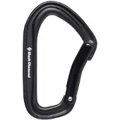 Black Diamond HotForge Bent Gate Carabiner Black One Size