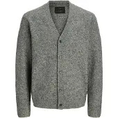 Jack & Jones Jprblasimon Souffle Knit Cardigan - Grey - XL