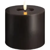 Moods & More LED pillar candle - Melted Charcoal - 99x100 mm
