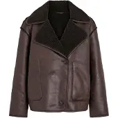 Vila Vikadera L/S Shearling Jacket - Black - 40