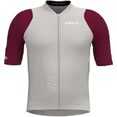 Bioracer Icon -lyhythihainen pyöräilypaita harmaa/punainen lapset