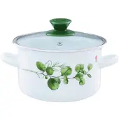 Hobby Hall Emaloitu kattila kannella, 2,9 l