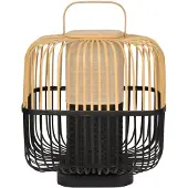 Forestier Pöytävalaisin , Bamboo Square M, Musta, Olohuone, Bambu, Design