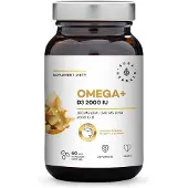 Aura Herbals Omega+ D3-vitamiini 2000 IU - 60 kapselia