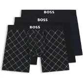 BOSS for man. 50549856 Set 3 Plain Boxers black (S), Homewear, Cotton