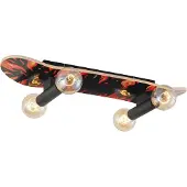 QAZQA Seinävalaisin musta punaisella 80cm - Skateboard