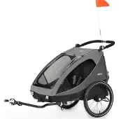 Hauck Dryk Duo Pyöräkärry, Grey