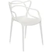 Kartell - Masters Chair 5865 / White - Ruokapöydän tuolit - Philippe Starck - Valkoinen - Muovi