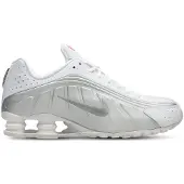 Nike Matalavartiset tennarit 'SHOX R4' hopea / valkoinen