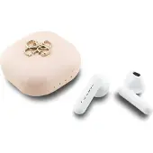 GUESS 4G Metal Logo True Wireless -kuulokkeet - vaaleanpunainen